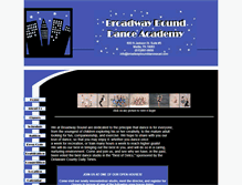Tablet Screenshot of broadwaybounddanceacad.com